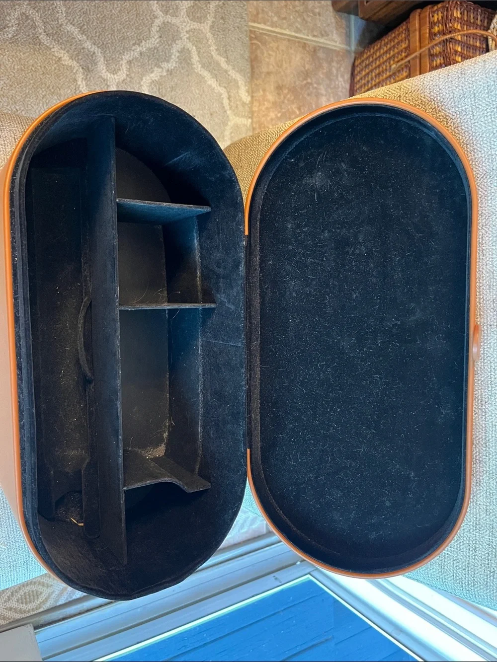 Dyson Airwrap Brown Leather Storage Case